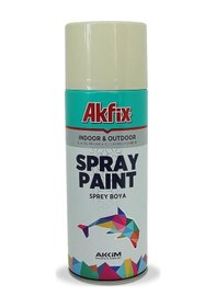 Resim Akfix Akrilik Sprey Boya 400Ml Parlak Krem 