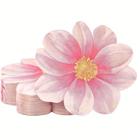 Resim 50 Adet Şık Çiçekli Kağıt Peçeteler - Düğünler, Doğum Günleri ve Yaz Partileri İçin Tek Kullanımlık 2 Katmanlı Kokteyl Peçeteleri - Pembe & Şeftali Desenli Sofistike Masa Dekoru, Parti Sofra Malzemeleri | Kaliteli El İşi ile Cadılar Bayramı, Noel Etkinliği ve Parti Aksesuarları 