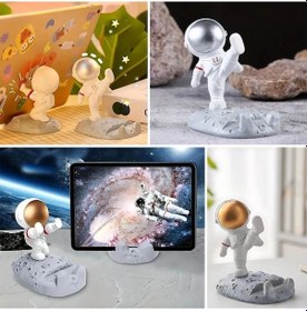 Resim Mini Astronot Model Telefon Ve Tablet Tutucu Standı 5545 Çok Renkli 