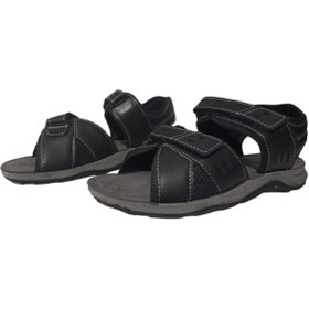 Resim GEZER 00094 Siyah Cırtlı Erkek Sandalet 