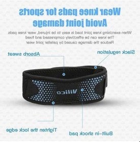 Resim Fastbuy Conventions1 Patella Diz Kayışı Ayarlanabilir Siyah Patellar Dizlik Koruması Siyah 