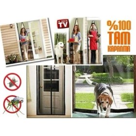 Resim Hayat Store Mıknatıslı Kapı Sineklik Tülü-Krem ( 105 x 205 ) ( Lisinya ) 