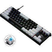 Resim Valkyrie K710 Blue Switch Dark Alien 71 Tuş RGB Gaming Klavye 
