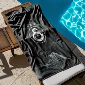 Resim Galatasaray Spor Kulübü GS Logo Baskılı Plaj Havlusu, Yumuşak ve Emici - Yüzme Havuzları, Kamp ve Plaj Günleri İçin Çok Amaçlı 