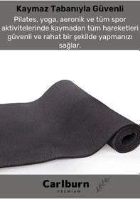 Resim Konfor Modeli Çift Taraflı Kaymaz Silinebilir Pilates Meditasyon Minderi 16 Mm Mat 