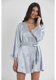 Resim Pierre Cardin Saten Mist 3lü Kimono Şort Takımı 2490 001 