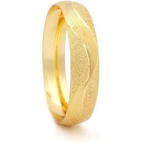 Resim Altın Kaplama Dalgalı Simli 1.5 Cm Bilezik Blz-3054 Altın 