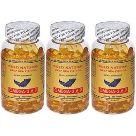 Resim Gold Natural Omega 3-6-9 Balık Yağı 3x200 Softgel 