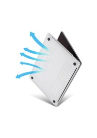 Resim Arabulalaca Apple Uyumlu MacBook Pro 13" A1989 A2159 Mat Doku Kılıf Beyaz 