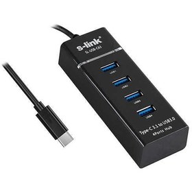 Resim S-Link SL-USB-C63 Type c To 4XUsb 3.0 Hub 