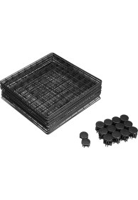 Resim Hodbehod 12 Bölmeli Metal Tel Portatif Modüler Oyuncak Dolabı Çok Amaçlı Düzenleyici Raf 