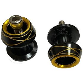 Resim 8 Mm Parçalı Gold Sehpa Yüzüğü Siyah 