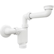 Resim Aqua Bagno Comfort Yer Kazandıran Lavabo Sifonu Kolay Temizlenir Ayarlanabilir Koku Önleyici Gider Borulu - 32 mm Süzgeç Hariç 