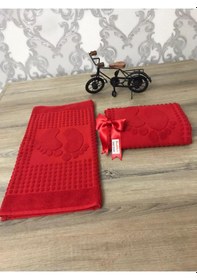 Resim Özdilek Banyo Ayak Havlusu 2'Li(Kırmızı) 