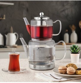 Resim Aryıldız Marvel Cam Çaydanlık Takımı Şeffaf 