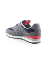 Resim Hammer Jack Peru Hakiki Deri Erkek Ayakkabı Meet Gri Kırmızı Gri - Kırmızı 