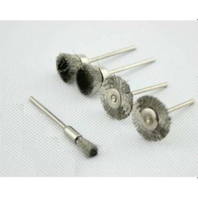 Resim Kalıpcı Gravür Makinası Taşlama 5Li Çelik Tel Fırça Disk Seti 