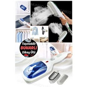 Resim teknotrust El Buharlı Ütü Ev Mini Giysi Temizleyici Asılı Ütü Makinesi Taşınabilir Bavula Sığan Dikey Ütü Şık 