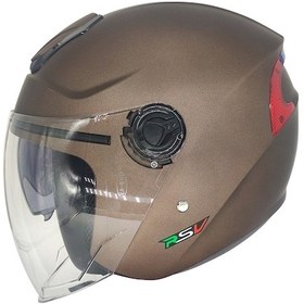 Resim Rsv 618 Güneş Vizörlü Açık Kask (Kahverengi) 