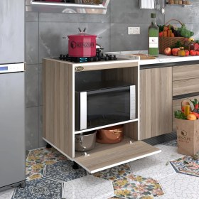 Resim Kenzlife ocak dolabı şehrazat crd 85*70*60 XLARGE kapaklı hazır mutfak ankastre gömme ocak için 