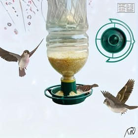 Resim 1 adet Otomatik Kuş Yemleme Makinesi, Plastik Asılı Bahçe Kuş Yemleme İstasyonu, Asma Çekmeceleri ile, Kolay Kurulum, Bitki Malzemesi, Açık Hava Kullanımı için 