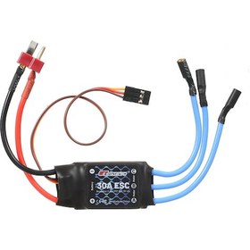 Resim Youmex 30a Brushless Esc Gts0002: Uzun Kablolu, Siyah, 3.5mm Muz Soketi Ve T Plug İle Tümüyle Kaynaklanmış, Otomatik Batarya Korumalı 