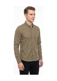 Resim Advante Erkek Spor Slim Fit Uzun Kol Petek Dokulu Gömlek Bgl-st05483 Vizon 