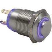 Resim 12mm Ledli Metal Buton Yaylı 