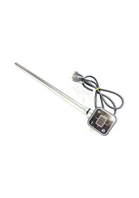 Resim Sern 400w Antrasit Renk Kare Dijital Hp013 Model Havlupan Isıtıcı Rezistans 230v L:370mm 1/2'' Yarım Parmak 