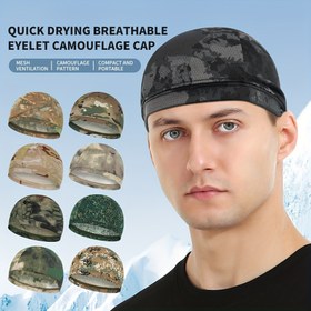 Resim Erkek ve Kadınlar için aynı açık hava yürüyüş ve bisiklet bere/skull cap, nefes alabilir hızlı kuruyan beanie başlık, kamuflaj trend baskılı astarlı kapak, koşu, dağcılık için uygun, outdoor spor hediyeleri, erkekler ve kadınlar için uygundur 