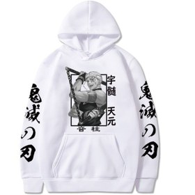Resim GALASHOP Anime Demon Cleaver Hoodie Uzui Tengen Hoodie 
