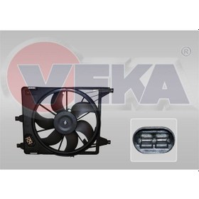 Resim Veka-25-3508 - Fan Motoru Su Radyatoru Davlumbazlı Teklı Fanlı 
