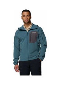 Resim Columbia Tall Heights Iıı Kapüşonlu Erkek Softshell Mont Wo3966 Mavi 