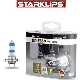 Resim Set Ampul H7 12v 55w Px26d %150 Güçlü %20 Beyaz Işık Wolfram 