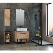 Resim Orka Knidos 70 Cm Mdf Legnano Banyo Dolabı Takımı Ve Boy Dolabı Çok Renkli 