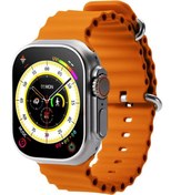 Resim Ultra Hello 3 Plus Akıllı Saat 49 mm Gri Alüminyum Kasa Turuncu Spor Silikon Kordon Logia