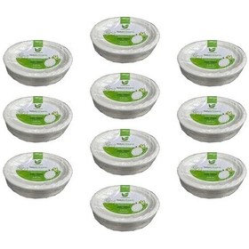 Resim Roll-up Nature Ekolojik Karton Kağıt Tek Kullanımlık Oval Tabak - 20x26 Cm. - 50 Adetlik 10 Paket 