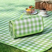Resim 1 adet 78.74 inç Ekstra Büyük Taşınabilir Katlanabilir Piknik Matı - Hafif Dayanıklı Polyester, Kontrollü Tasarım, Plaj, Kamp, Barbekü, Seyahat, Piknik Aksesuarları, Plaj Aksesuarı, Günlük Dış Mekan Ekipmanı, Kolay Temizlenebilir Yüzey 