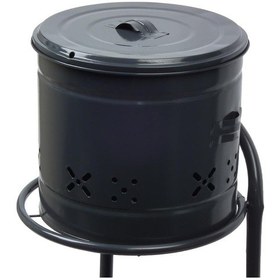 Resim Emarket724 2 Katlı Metal Patates. Soğan. Meyve ve Sebzelik Siyah 