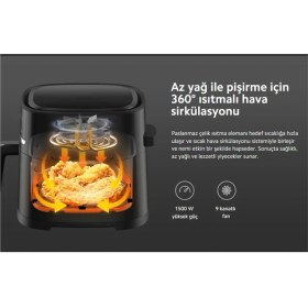Resim Xiaomi MAF08 Air Fryer 6 Lt Yağsız Fritöz+ Hassas Mutfak Tartısı Hediye 