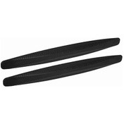 Resim Reedark Abs Karbon Fiber Siyah Araba Tampon Koruması - Ön-arka Kurulum, Çizik Ve Sürtünme Koruyucu, 1 Çift Set 