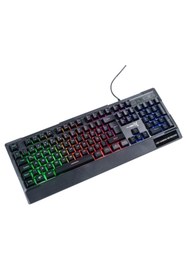 Resim TURBOX Paddock TR-K115 USB Kablolu Rainbow Gaming Standart Q Rainbow Aydınlatma Klavye 