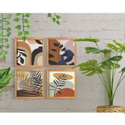 Resim Bk Home Dekoratif 4’Lü Retro Ahşap Tablo-3 (551041081) 