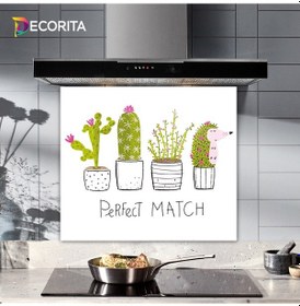 Resim Decorita Cam Ocak Arkası Koruyucu | Perfect Match | 52cm x 60cm 