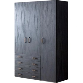 Resim Bubu Home Dark 3 Kapaklı GENÇ ODASI Dolap 