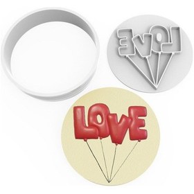 Resim Kurabiye Kesici Ve Damga Set - Love 