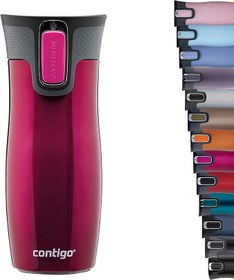 Resim Contigo Westloop Autoseal Termos Bardak 470 mL Pembe 