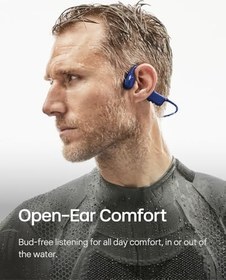 Resim SHOKZ OpenSwim yüzme MP3 kulaklık, açık kulak kemik iletken kulaklık, IP68 su geçirmez, 4 GB bellek, yüzme ve sörf için MP3 çalar, Bluetooth yok , Safir Blued 