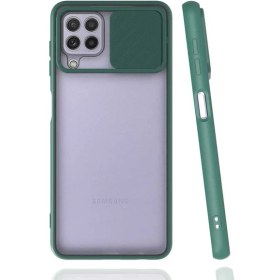 Resim Heptek İletişim Samsung Galaxy A22 4g Kılıf Slayt Sürgülü Kamera Korumalı Renkli Silikon Kapak 