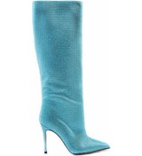 Resim Mocassini Kadın Topuklu Çizme 66712 Turkuaz 